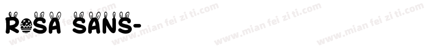 Rosa Sans字体转换
